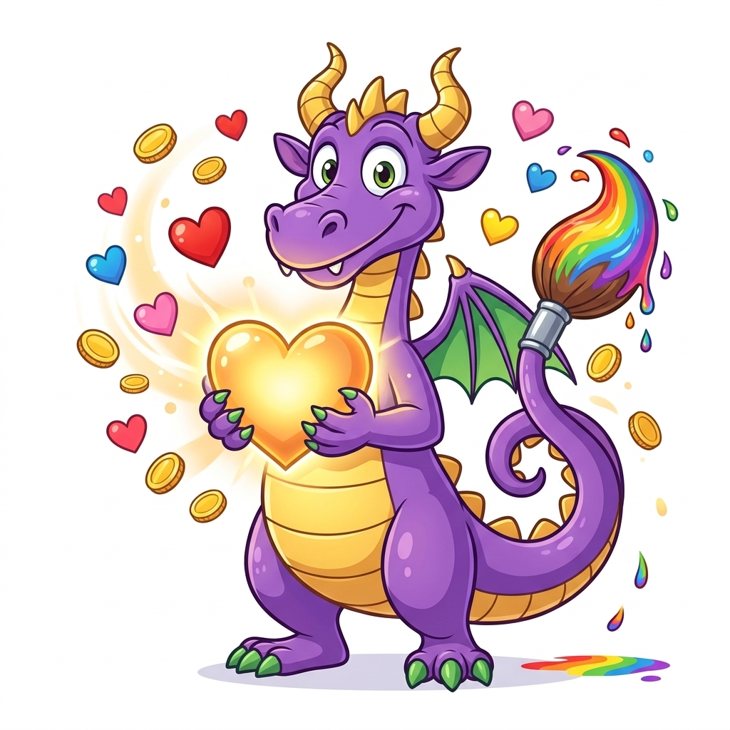 El Drac Artcai amb un gran cor